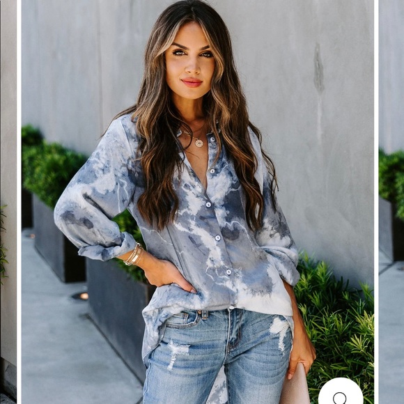 Tie Dye Button Down Tunic